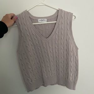 Carly Jean Los Angeles Purple Sweater Vest